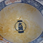 Tamagawa - ご飯の盛り具合でドンブリに印が・・・・大盛りは大関