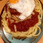 スパゲッティーのパンチョ - ミートソース　ロコモコセット