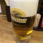 庶民 - 生ビール中(一番搾り) (250円)