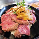 Sutekihausu Indhianzu - 黄金ステーキ丼　2480円