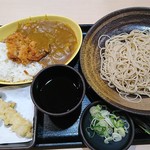ゆで太郎 - カツカレーセット600円+海老天クーポン無料
