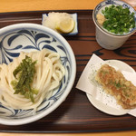 ふる里うどん  - 冷ブッカケ＆餡チクワ