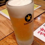 Tsukesoba Kuromon - 生ビール