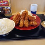 かつや - 全部のせカツ定食　ご飯大盛り　982円