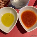 南欧料理　アンジュ - カツのソース2種