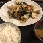 唐安楼 - 豚ナス味噌炒め定食