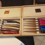 銀座 レストラン オザミ - メイン料理用のナイフはライオールを選択しました。