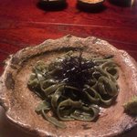 空 - 〆の青汁の“きしめん”。さっぱりです。