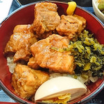 唐揚げ 一筋 - 豚角煮丼