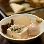 ODEN BAR 千代吟 - 真昆布、木綿とうふ、だいこん、たまご