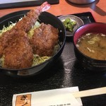 とんかつ ソースかつ丼 きらく - ミックス丼