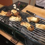 柚木元 - 炭火で焼くと