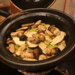 柚木元 - 小さいマツタケと銀杏の炊き込みです