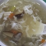 東亜食堂 - 定食のスープあっぷ