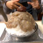 だるまや餅菓子店 - 栗かき氷