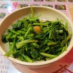 博多拉面 - 空芯菜（111円）2018年9月