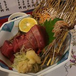 浜ゆき - かつおのさしみ、新鮮。