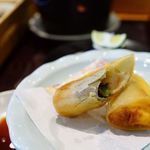 一幸 - 秋のレディース膳・海老とクリームチーズの春巻き