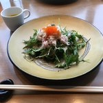 Teppanyaki Matenrou - ランチのズワイガニのサラダ