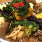 カレーの店 プーさん - あいかわらず野菜の彩りが良い