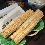 乳頭温泉郷 妙乃湯 - テーブル上の様子　ズームアップ