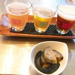 クラフトビアバル　IBREW - 飲み比べの大きさはこのくらい