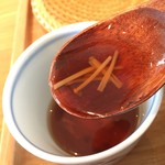 まん作 - そば猪口を別に出してくれます♡