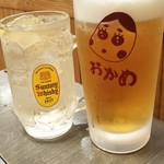 Okame - 生ビール＆ハイボール