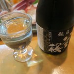 よし寿司 - 八重桜飲みました