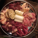 ホルモン豚金 - 鶏ホルモン盛り合わせ　