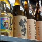 家庭料理 小川 - 左端のが泡波