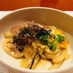 すき焼割烹 日山 - 〆のうどん（特注）