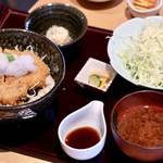 とんかつ葉月 - おろしかつ丼定食（ご飯大盛り）