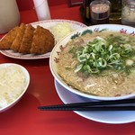 ラーメン魁力屋 - ハムカツ定食（税抜き230円）のラーメンをコク旨ラーメン（税抜き750円）にして。