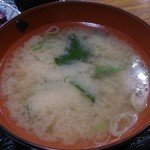 Souzaiya - エビフライ定食の味噌汁