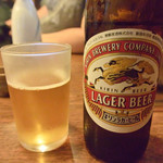 大衆居酒屋　末廣屋 - ビール（キリンラガー小瓶）