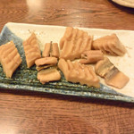 穴子と角麩の煮物