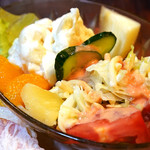 名曲・珈琲 麦 - 美味しいポテトサラダ。