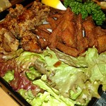 一代目 - ゴボ天と砂肝の唐揚げ