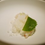 キュイジーヌ[s] ミッシェル・トロワグロ - 前菜（ボタンエビのラフレシー）