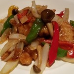 中国料理 桂花 - 白身魚と野菜の炒め物