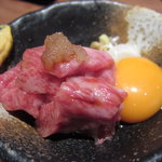 鳥茂 - 和牛刺し1