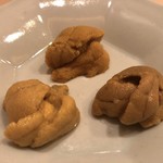 鮨 いしやま - 雲丹食べ比べ