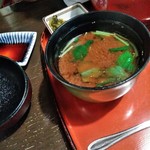 すし丸本店 - 赤味噌汁
            