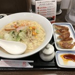 リンガーハット - H30.9　長崎ちゃんぽん餃子5個ランチ・麺増量無料