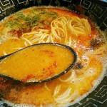 中村麺三郎商店 - 鶏豚マーラーパイタンスープ。