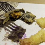 厨翠山   - 揚物　雲丹くりーむ海苔巻き