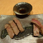 会席料理 かど36 - ヒレ肉：孫用のサービス品