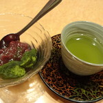 会席料理 かど36 - 小豆・抹茶餅