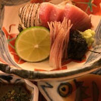 日本料理 晴山 - 造り：かつお/かます